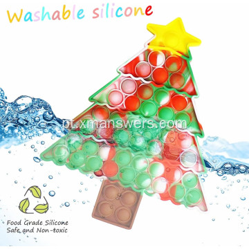 Brinquedos de mesa para árvores de Natal de silicone, pioneiros em rodenticidas